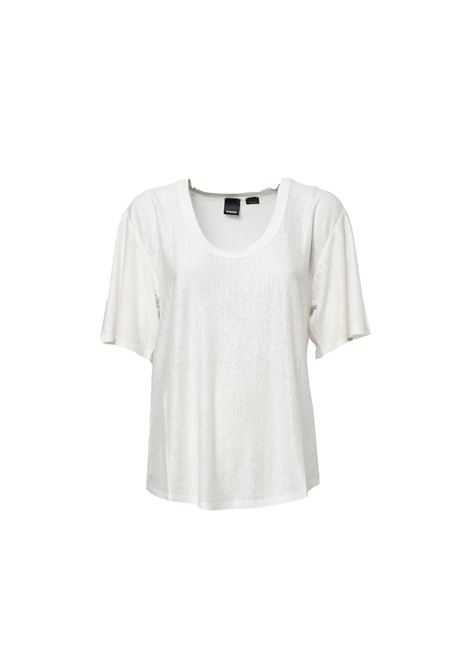 A1U9 T-shirt in lino fiammato PINKO | T- Shirt | TROLLS 103599-A1U9Z05